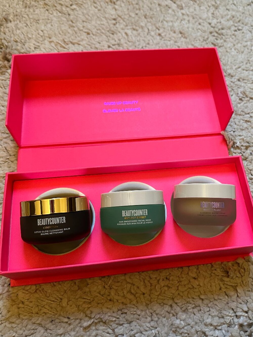 Beautycounter Polish & Plump Facial Trio – NEW